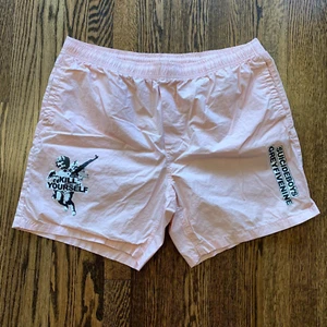 G59 Suicideboys Cherub Kill Yourself Pink Blush Shorts Size 2XL Grey Five Nine - Picture 1 of 5
