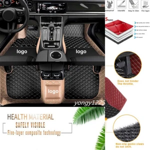 Fit For Porsche All Models Car Floor Mats Auto Carpets Liners Waterproof Luxury - Picture 1 of 23