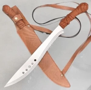 Spada machete 26" personalizzata fatta a mano acciaio al carbonio BOOK OF ELI manico pelle fodero - Foto 1 di 3