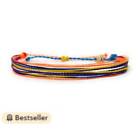 Bracelets inspirés de Pura Vida | Bracelets imperméables multicolores | Amitié