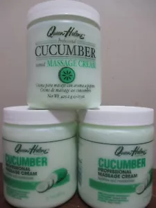Lot of 3 Queen Helene Professionals Cucumber Scented Massage Cream, 15oz - Picture 1 of 1