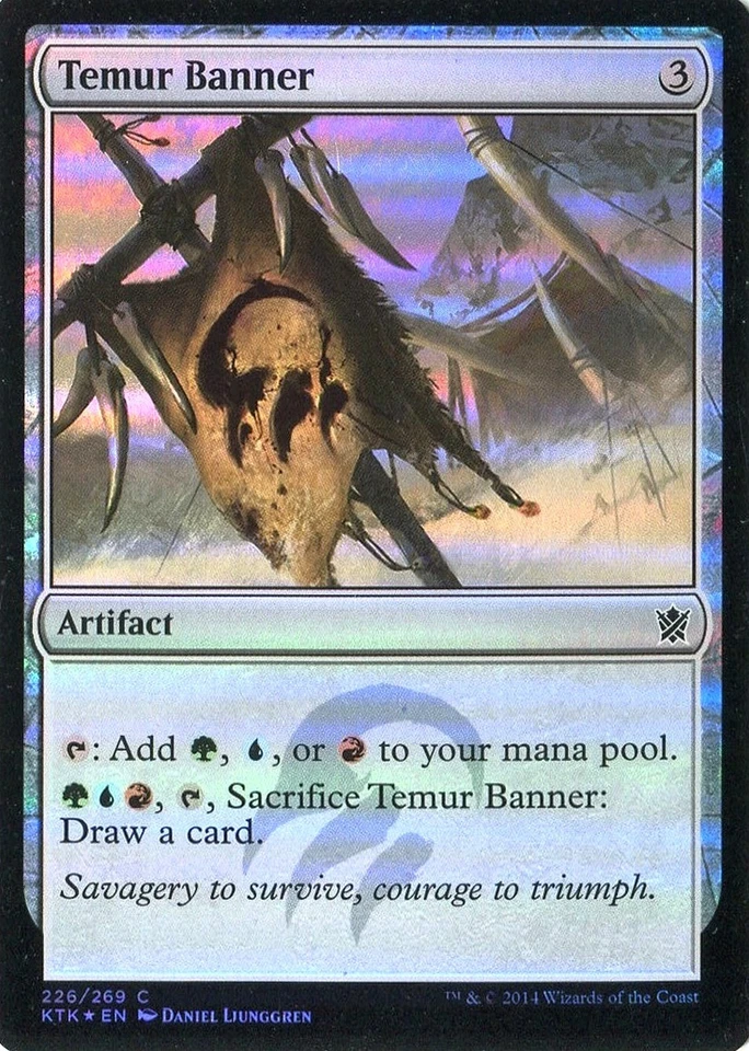 MTG - Khans of Tarkir - Temur Banner - 2X - Foil - NM - Image 1 of 1