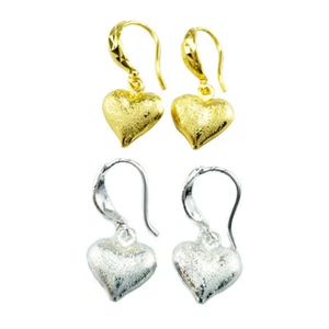 2PAIRS SET EARINGS GOLD AND SILVER PLATED GLITTER ORIENTAL SPARKLE THAI STYLE - Bild 1 von 5