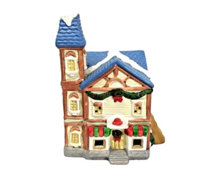 1995 Santa's Best Village Victorian Ceramic House HAT SHOP Christmas Village - Picture 1 of 17