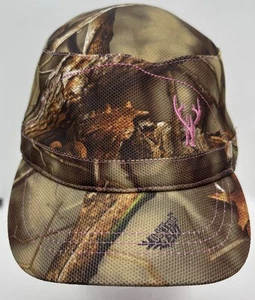 HUNTWORTH WOMENS OAK TREE EVO CAMO / PINK HAT HUNTING CAP - Picture 1 of 7