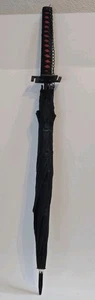 BLEACH Anime Kurosaki Ichigo Katana Handle Umbrella Halloween Cosplay Black - Picture 1 of 9