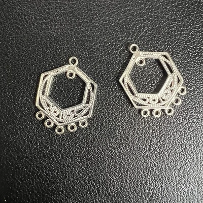 Pendientes araña Beadsmith plata esterlina par de hallazgo 12 mm X 24 mm SS2219 Foto 1 de 3