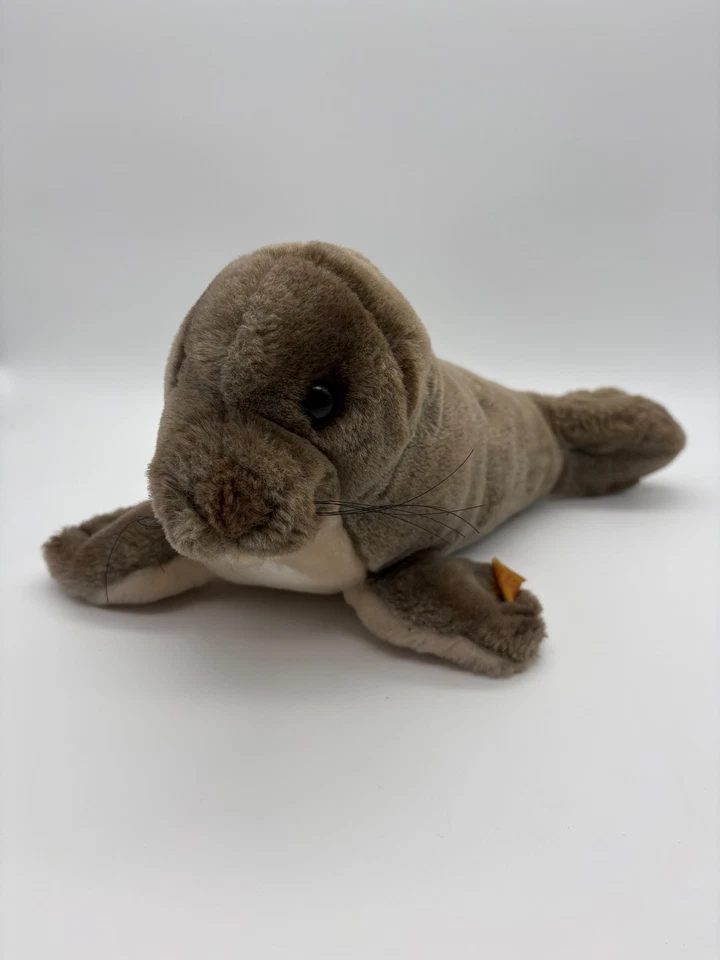 Steiff Robbe Seehund grau ROBBY 5375/30 Plüschtier Kuscheltier, ca. 33cm - Bild 1 von 4