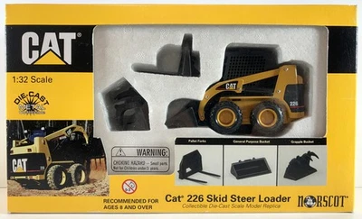 NIB – CAT 226 Skid Steer Loader [1:32 Scale] Norscot (55036) Diecast Metal 1999 - Image 1 of 4