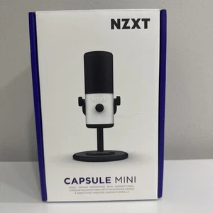 NZXT Capsule Mini USB Cardioid Gaming Microphone - White - Picture 1 of 2