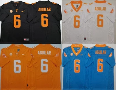 Mens Joey Aguilar #6 Tennessee Volunteers Iamaleava Stitched Jersey -Free Tax