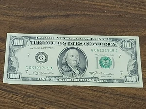 Series 1969A $100 Bill * CHICAGO * G 06121745 A - Picture 1 of 6