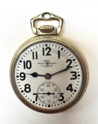 Ball Hamilton Railroad 999B 21 jewels Gold Filled Pocket Watch - Image 1 of 4