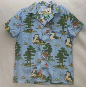 OppoSuits Camicia Uomo Blu Medio Pokemon Stampa All Over Bottoni Unisex Nuova con etichette - Foto 1 di 15