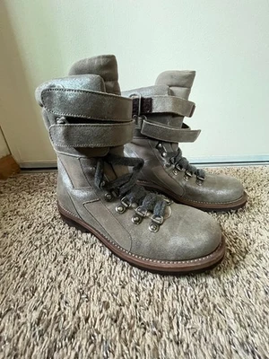 Botas de cuero Brunello Cucinelli para mujer talla EU 38 1/2 US 8 Foto 1 de 4