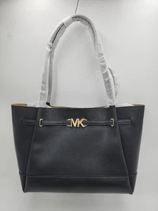 NEU Michael Kors Tasche Reed Pebbled Leder mit Gürtel groß. Schwarz - Bild 1 von 11
