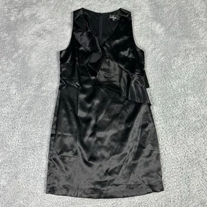 Lulu's Women's Mini Sheath Dress XL Black Cocktail Ruffle Sleeveless - Picture 1 of 14