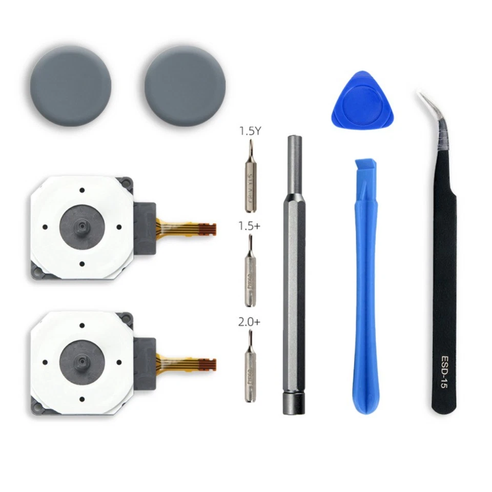 Joystick Repair Kit with Thumbstick Cap Tools for Nintendo New 3DS XL 2DS LL - Image 1 of 4