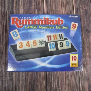 Pressman Rummikub Large Numbers Edition - The Original Rummy Tile Game Blue, 5" - Picture 1 of 2