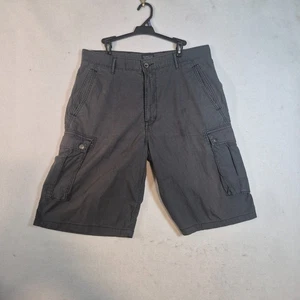 Pantalones Cortos Levi's Hombres 34 Negro Ripstop Algodón Portador Bolsillos Carga 9.5" Calce Relajado - Imagen 1 de 9