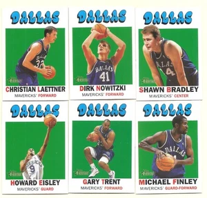 2000-01 Topps Heritage Basketball Base Team Set Dallas Mavericks as shown - Bild 1 von 2