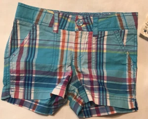 p.s. from Aeropostale Girls Shorts 6 Plaid Cotton Blend Adj Waist $29..50 New - Picture 1 of 10