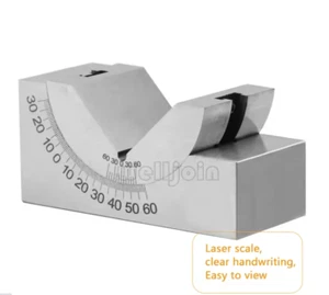AP25 Tools maker Misuratore di Precisione Micro Angolo Regolabile V Blocco Fresa Setup con - Foto 1 di 5