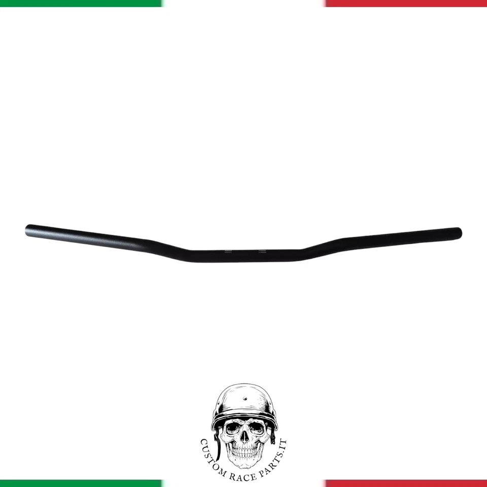 🇮🇹 Manubrio Alluminio Moto ATV Scooter Piega Bassa  22 mm Universale nero - Image 1 of 4