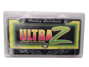 Telaio targa auto cromata Ultra 2 Harley Davidson 12"" x 6 1/4"" nuovissimo - Foto 1 di 2