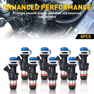 8 x Inyectores Actualización de Combustible Ajuste Silverado 99-07 Chevy GMC 4.8/5.3/6.0L 25317628 - Imagen 1 de 12