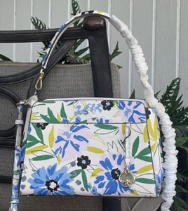 KATE SPADE MADISON MEDIUM SHOULDER CROSSBODY SHOULDER BAG FESTIVAL FLORAL CREAM - Picture 1 of 13