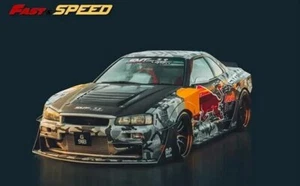 NISSAN Skyline GT-R (R34) Z-Tune  - Red Bull - Fast Speed 1:64 - Bild 1 von 6