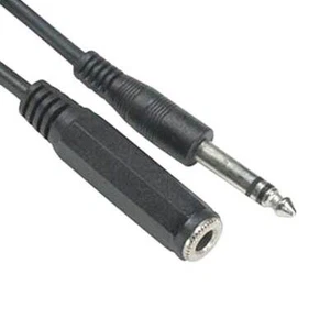 Cable SF 1/4" estéreo macho a hembra cable, 6 pies - Imagen 1 de 2