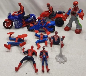 ๐ธ Marvel Action Figure Lot Toys Spiderman vehicle motorcycles mixed figures F/S - Picture 1 of 22