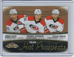 15/16 Fleer Showcase Biega / Rissanen / Slavin HP Trios RC #103 Ltd #162/599 - Picture 1 of 2