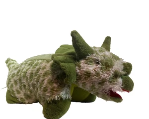 Pillow Pets Dream Lites Green Triceratops Dinosaur Colorful Stars - Picture 1 of 17