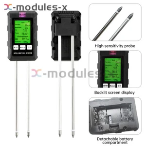 New PH Tester Soil Water Moisture Light Test Meter for Garden Plant Seeding - Picture 1 of 70