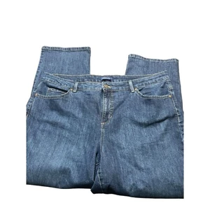 Bandolino Mandie Jeans Blue Embroidered Back Pockets Size 22W Plus Size - Picture 1 of 4