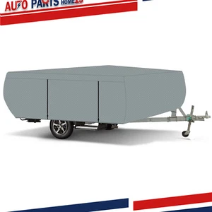Waterproof Snow Pop Up Folding Camper RV Cover Fit 8-10 FT Trailers - Picture 1 of 19