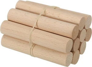 3/4 X 4 Inch Dowel Rods Wood Sticks, 10 Pcs Unfinished Wooden Dowel Rods round D - Picture 1 of 12