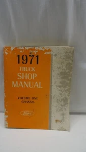 1971 Ford Car Shop Manual Volume 1 Chassis COMPLETE NICE - Picture 1 of 8