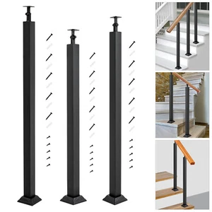 Eisen Treppe Baluster Pfosten schwarz Geländer Säule Außen Innen Treppe - Bild 1 von 42