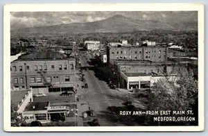 Postcard Roxy Ann From East Main St. Medford, Oregon Unposted - Picture 1 of 2