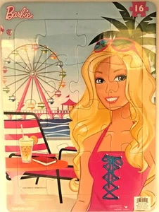 Beach Barbie 16-Piece Frame Tray Puzzle by Cardinal Industries (Mattel, 2011) - Picture 1 of 4