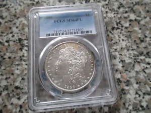 1890 P Morgan Silver Dollar PCGS MS64PL **Proof Like** - Picture 1 of 17