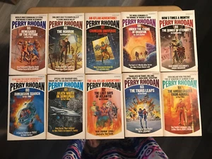 10 Perry Rhodan Six-Fi Fantasy Weltraum Papierrücken Buch Erstdruck #60 bis 69 - Bild 1 von 13