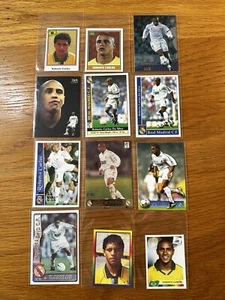 x12 ROBERTO CARLOS Cards/stickers Real Madrid Rookie - Brazil & World Cup - Picture 1 of 6