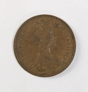 X Rare 1971 Great Britain 2 Penny Copper England Coin - Picture 1 of 2