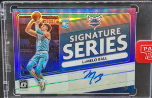 2020-21 Panini Donruss Optic LaMelo Ball Rookie AUTO Purple Prizm #SS-LBL SP E18