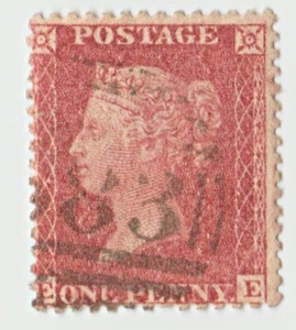 GB QV Penny Red Stamp Same Letters (EE) SG40 Plate 68 - Picture 1 of 1